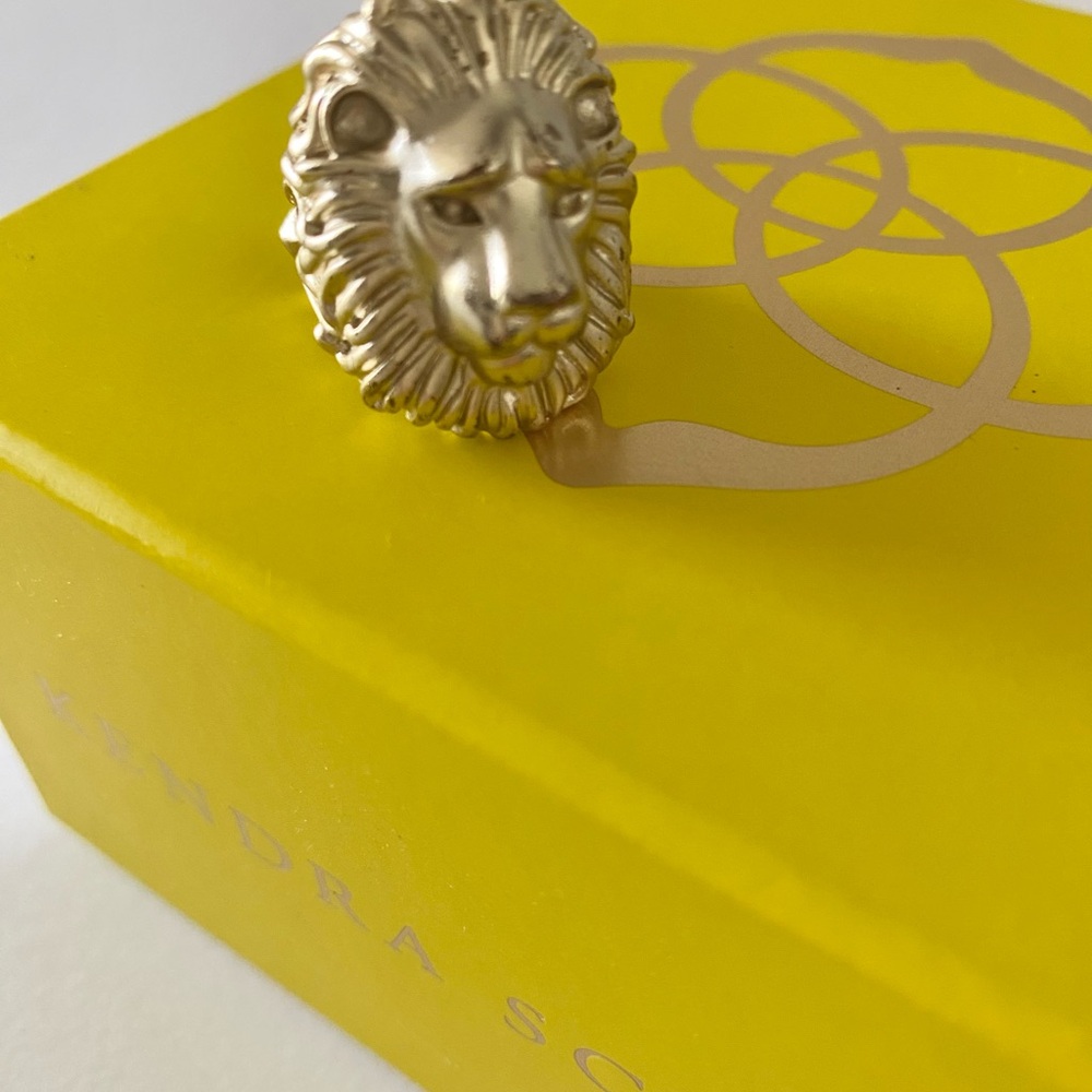 Kendra Scott Collin Silver Lion Head Ring